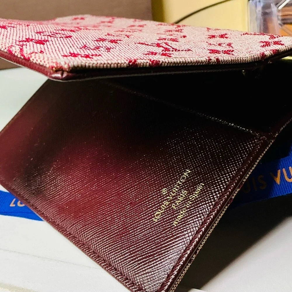 LOUIS VUITTON Cherry Authentic Monogram Mini Agenda Cerise W/Box & Dust Bag